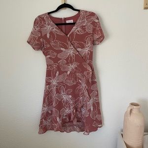 Floral wrap dress